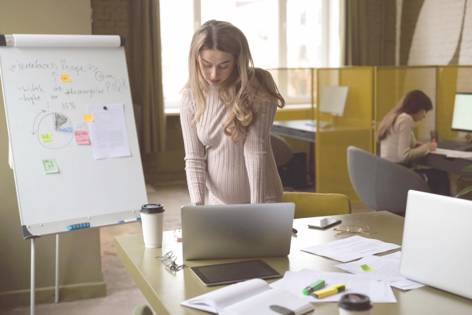 Students collaborating on development projects in modern workspace